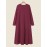 Solid V-neck Long Sleeve Casual Dress For Women