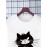 Mens Cat Graphic Crew Neck Casual Pullover Sweatshirts Winter